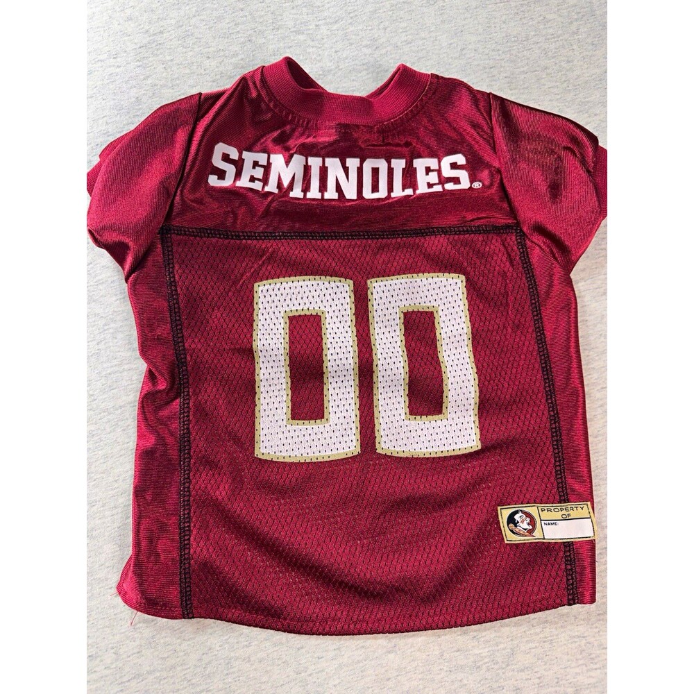 Pets First Florida State Seminoles Mesh Dog Sport Jersey Garnet/White M